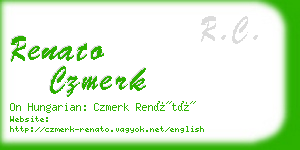 renato czmerk business card